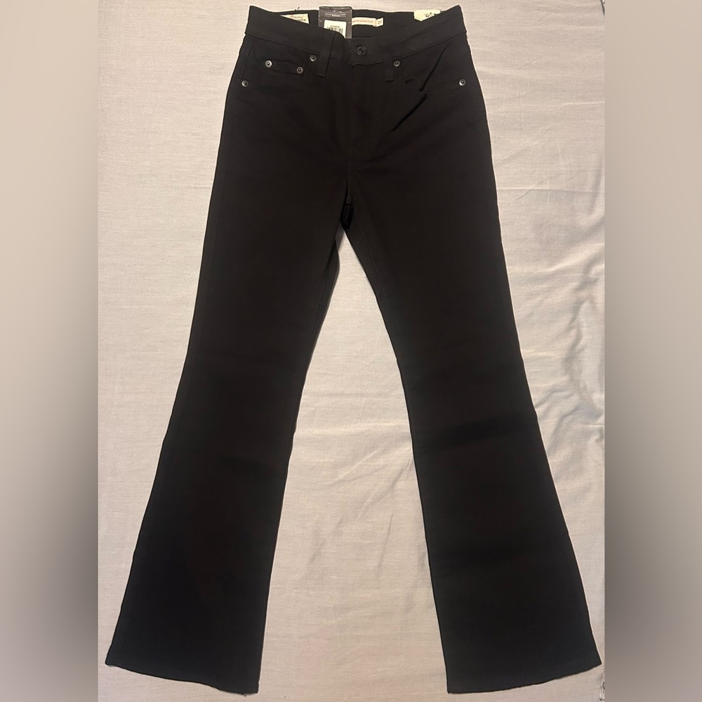 Levi’s 725 XS high rise bootcut black jeans